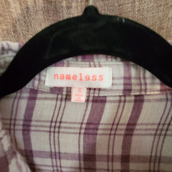 Purple Plaid Button Down Long Sleeve Shirt - Picture 4 of 5